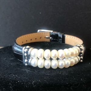 Honora Freshwater Pearl & Leather Bracelet